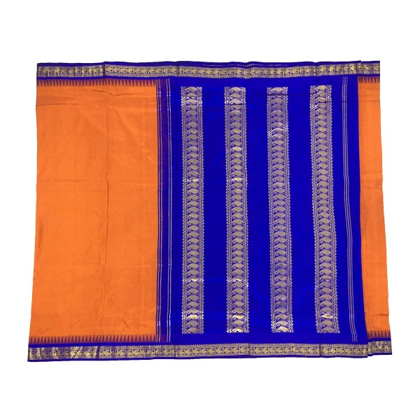 10 Yards Silk Saree - Korvai Border