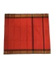Red Kanchi Cotton Saree