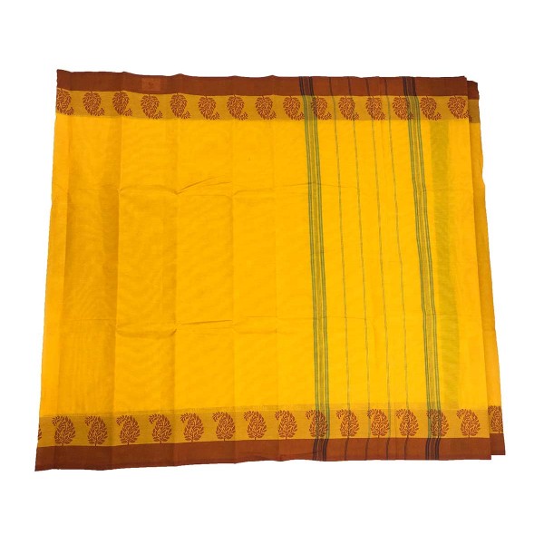  Yellow Kanchi Cotton Saree