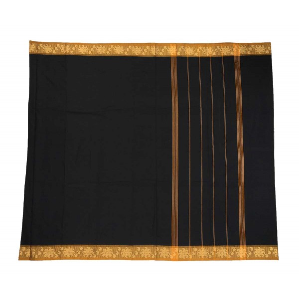 Black Kanchi Cotton Saree