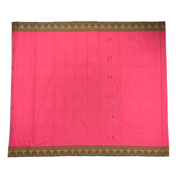 Light Rose Pure Cotton Saree