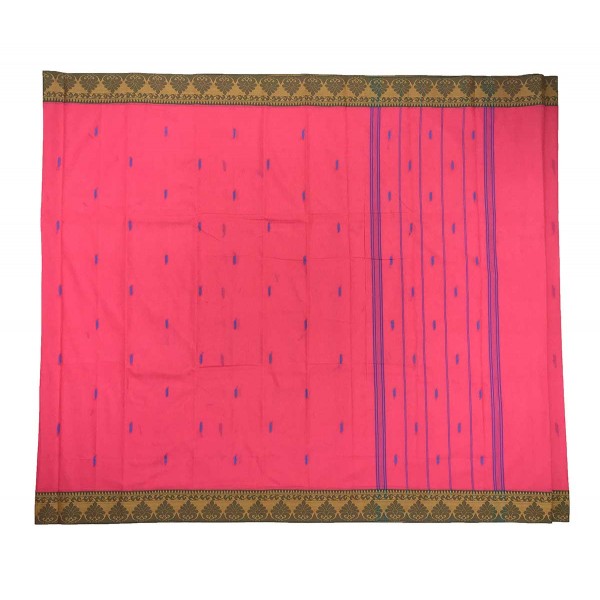 Light Rose Pure Cotton Saree