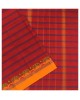 Red Fancy Pure Cotton Saree