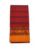 Red Fancy Pure Cotton Saree