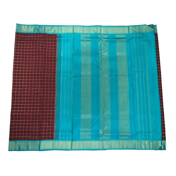 Korvai 9.5 Yards Silk Saree - Pure Jari