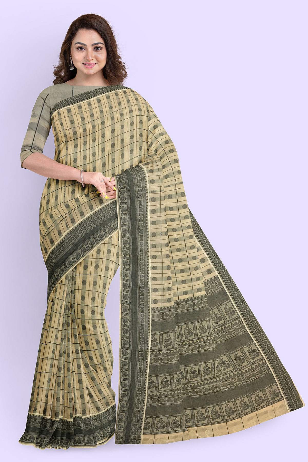Buy Maa baharati saree Color Block Daily Wear Pure Cotton Multicolor Sarees  Online @ Best Price In India | Flipkart.com