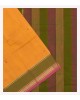 Mustard Orange Cotton Saree