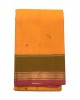 Mustard Orange Cotton Saree