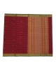 Maroon Cotton Saree - Without Jari - Body Butta 
