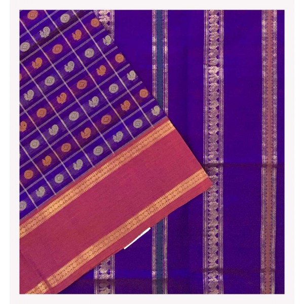 Traditional Double Border Silk Cotton Sarees