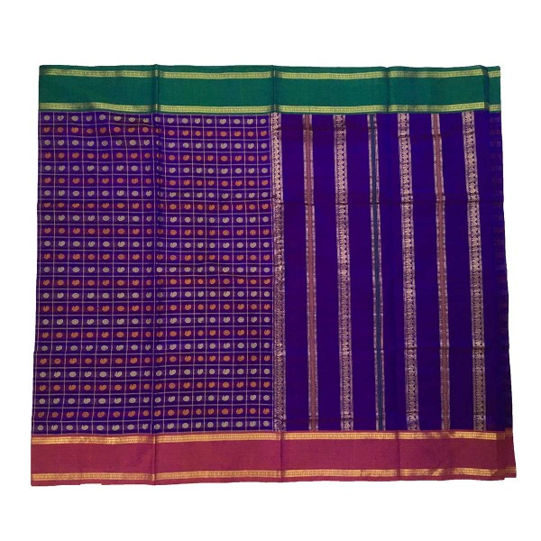 Traditional Double Border Silk Cotton Sarees