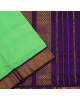 Korvai 10  Yards Silk Saree - Light Green