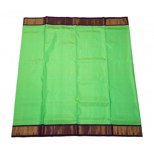 Korvai 10  Yards Silk Saree - Light Green