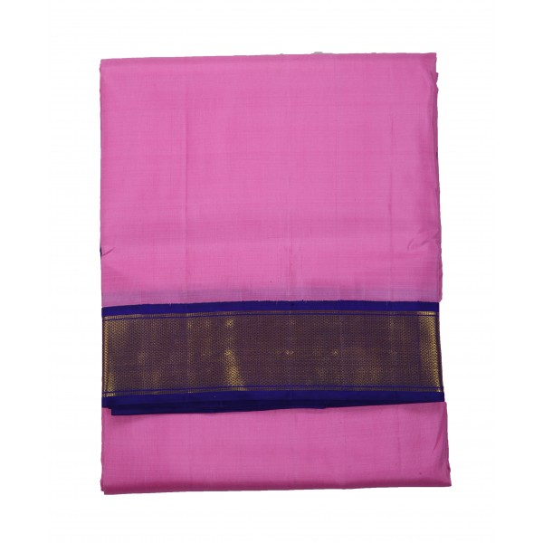 Pink  10 Yards Saree -korvai