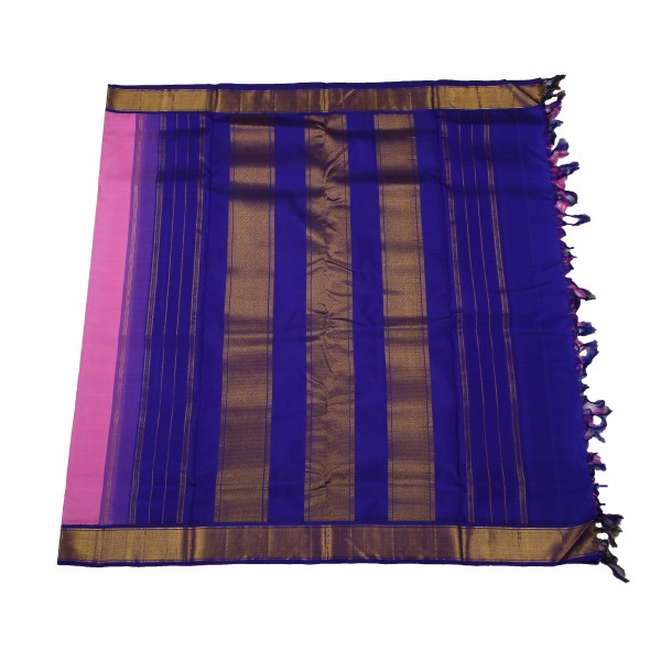 Pink  10 Yards Saree -korvai