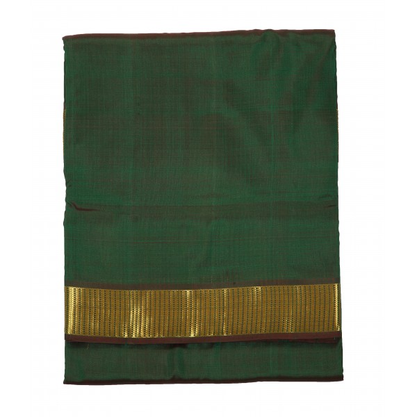 9.5 Yards Pure Silk Saree - Dual Tone