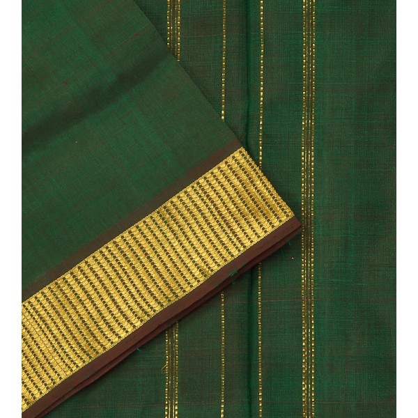 9.5 Yards Pure Silk Saree - Dual Tone