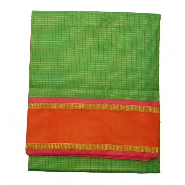 10 Yards Silk Saree - Light Green