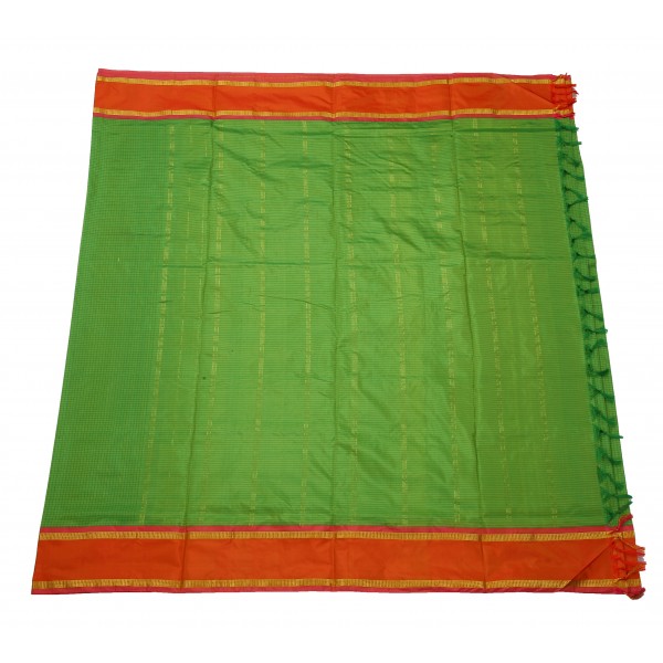 10 Yards Silk Saree - Light Green