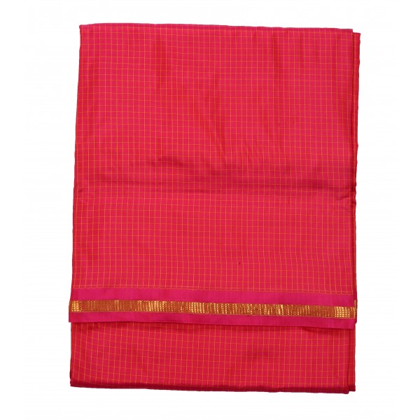 9 Yards Silk Saree - Small Border
