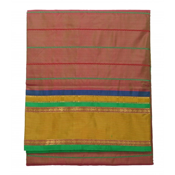  10 Yards Silk Saree - Beldari Strips