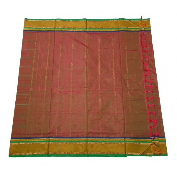  10 Yards Silk Saree - Beldari Strips