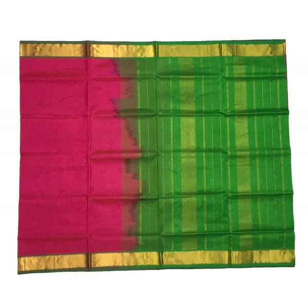 Pink Silk Cotton Saree