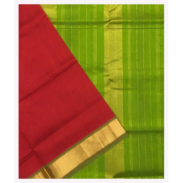 Red Silk Cotton Saree
