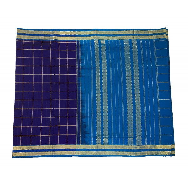 Double Border Handloom Silk Cotton Saree