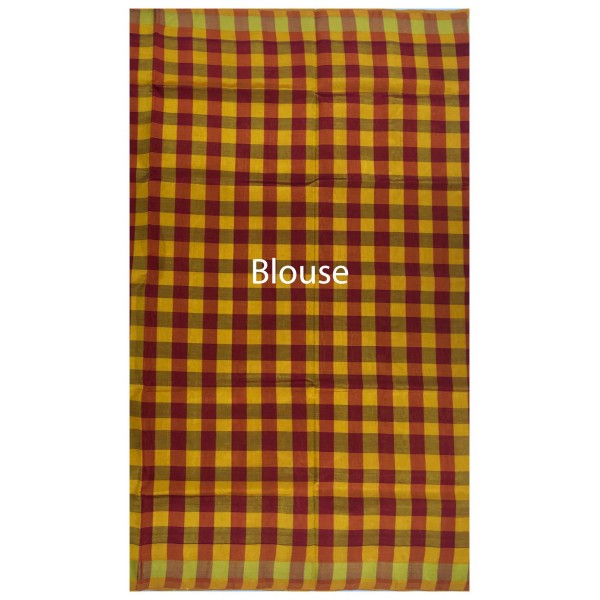 Yellow Silk Cotton Saree