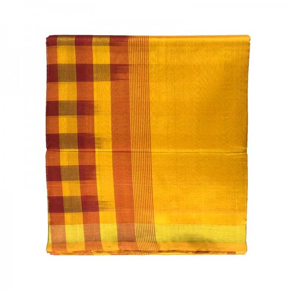 Yellow Silk Cotton Saree