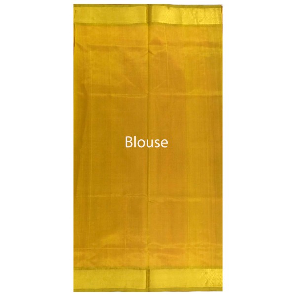 Orange Body Butta Silk Cotton Saree