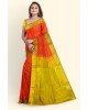 Orange Body Butta Silk Cotton Saree