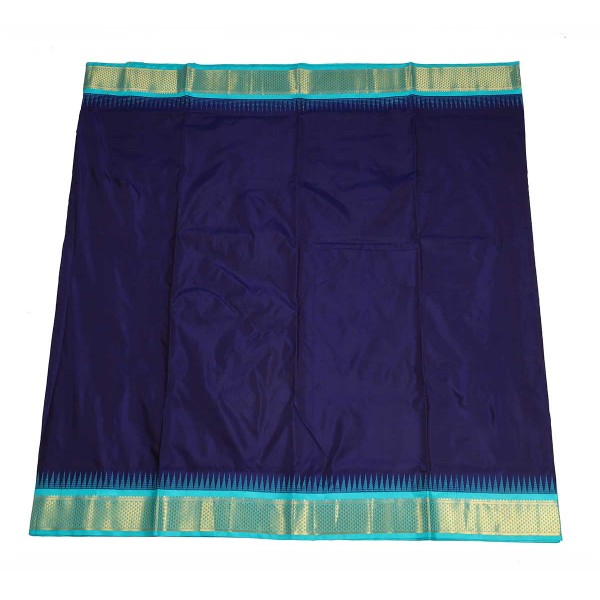 Korvai 10 Yards Silk Saree - Plain Body