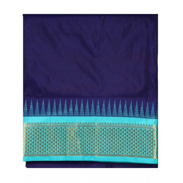 Korvai 10 Yards Silk Saree - Plain Body Korvai 10 Yards Silk Saree - Plain Body